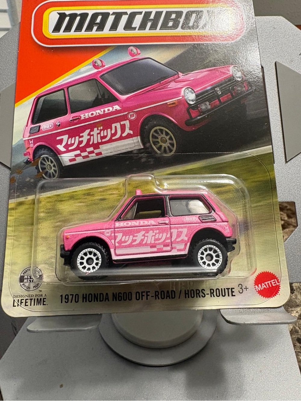 Matchbox 1970 Honda N600 Off-Road Toy Car - Pink